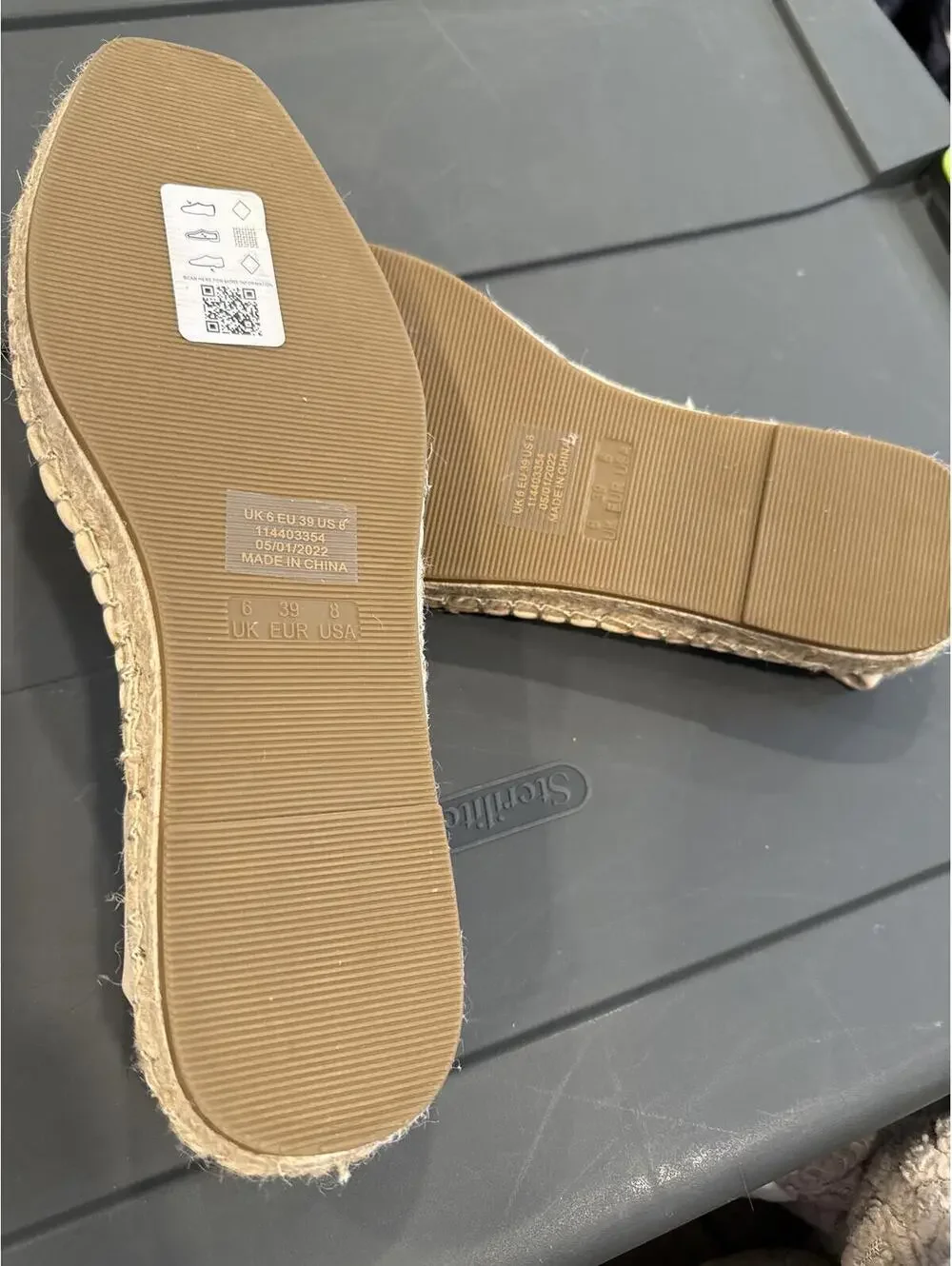 ASOS DESIGN Cutout Espadrille Slip-On Flats